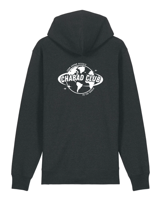 CHABAD CLUB HOODIE FCHTTW ANTHRACITE VERSO