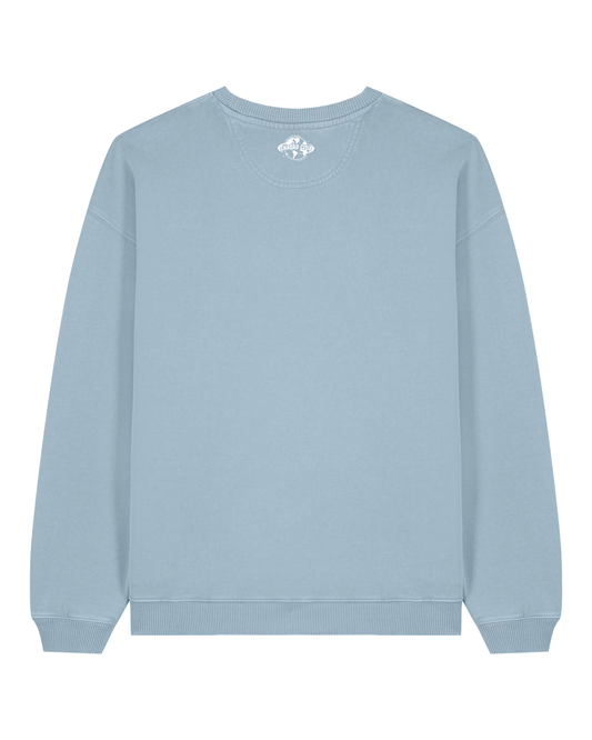 CHABAD CLUB SWEATSHIRT SYNA BLEU CIEL VINTAGE VERSO