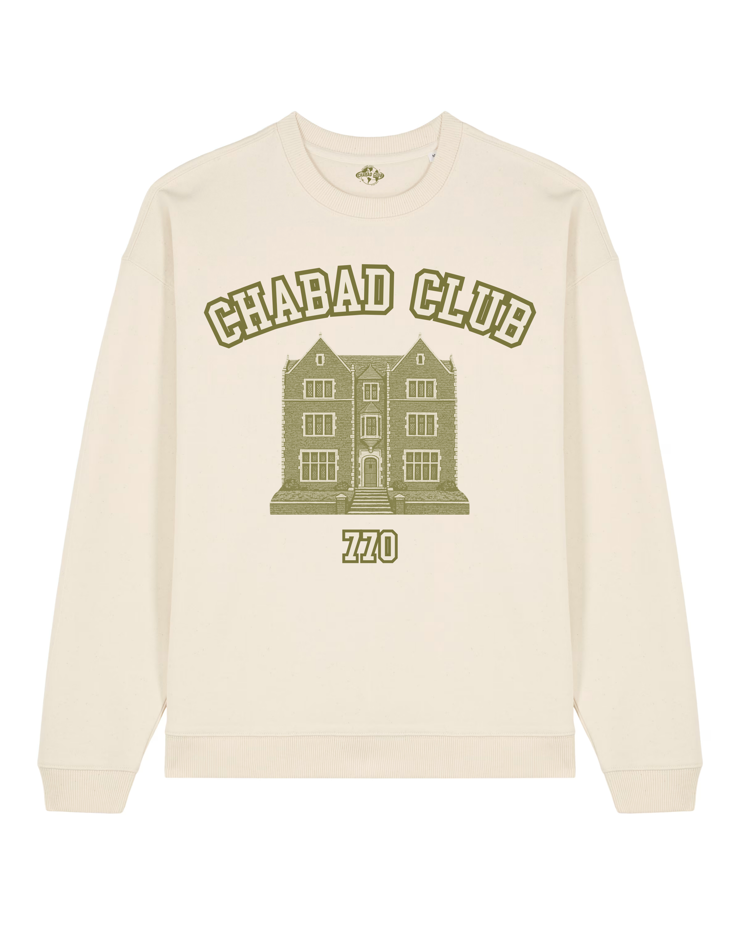 CHABAD CLUB SWEATSHIRT SYNA ECRU RECTO