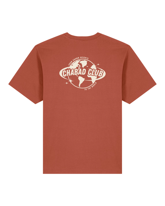 CHABAD CLUB TSHIRT 770 TERRACOTTA RECTO