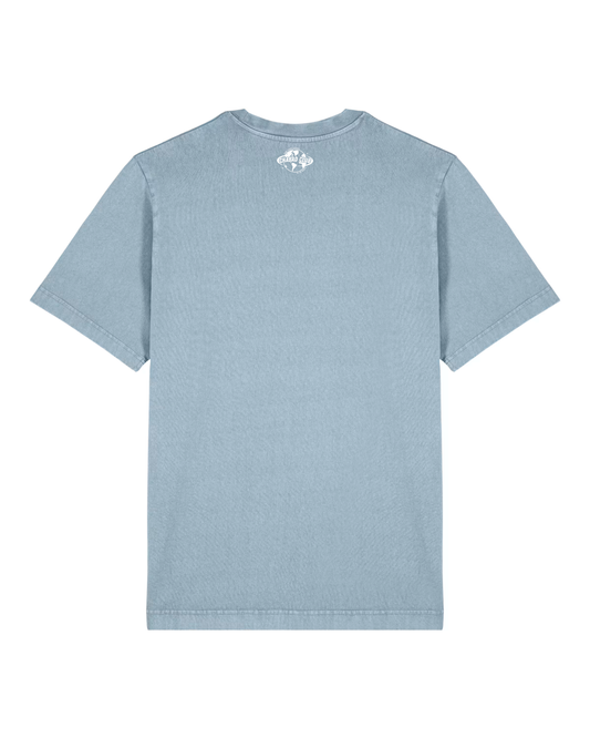 CHABAD CLUB TSHIRT DOLLAR BLEU CIEL VINTAGE VERSO