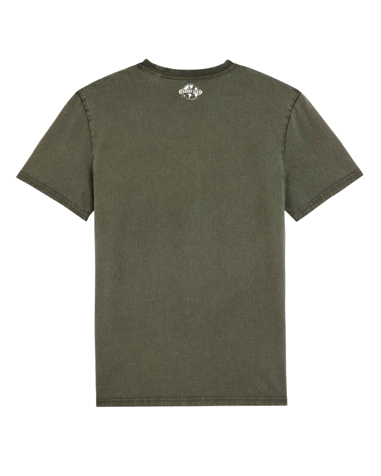 CHABAD CLUB TSHIRT DOLLAR KHAKI VINTAGE VERSO