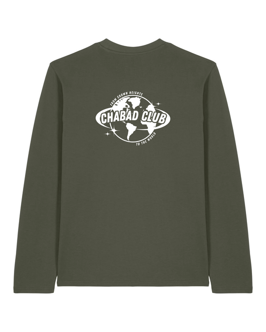 CHABAD CLUB TSHIRT MANCHES LONGUES FCHTTW KHAKI VERSO