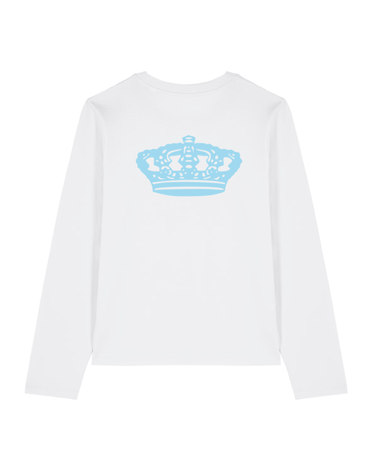 CHABAD CLUB TSHIRT MANCHES LONGUES MOSHIACH BLANC VERSO