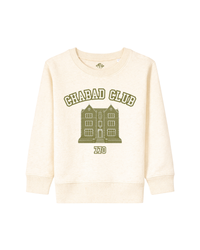Sweatshirt Enfant Chabad Club 770 Ecru