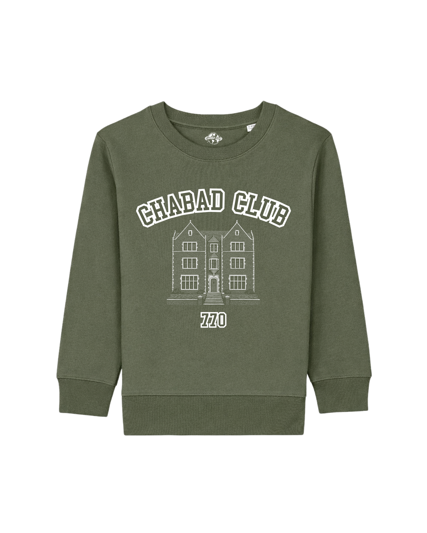 Sweatshirt Enfant Chabad Club 770 Khaki