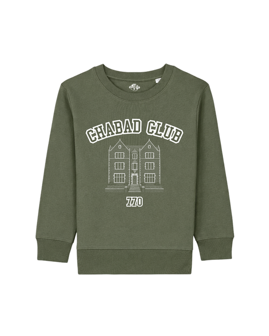 Sweatshirt Enfant Chabad Club 770 Khaki
