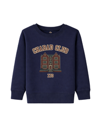 Sweatshirt Enfant Chabad Club 770 Bleu Marine