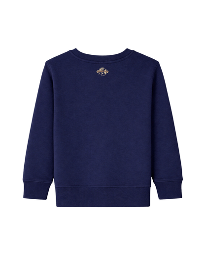 Sweatshirt Enfant Chabad Club 770 Bleu Marine