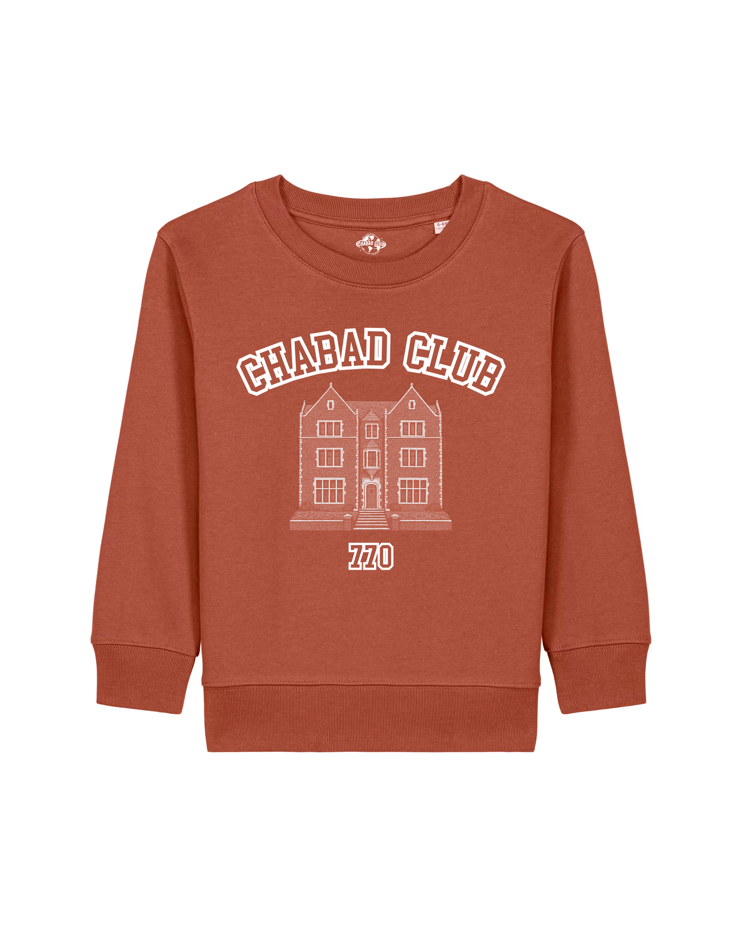 Sweatshirt Enfant Chabad Club 770 Terracotta