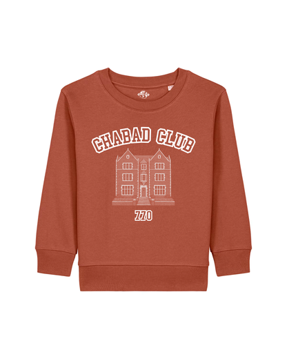 Sweatshirt Enfant Chabad Club 770 Terracotta