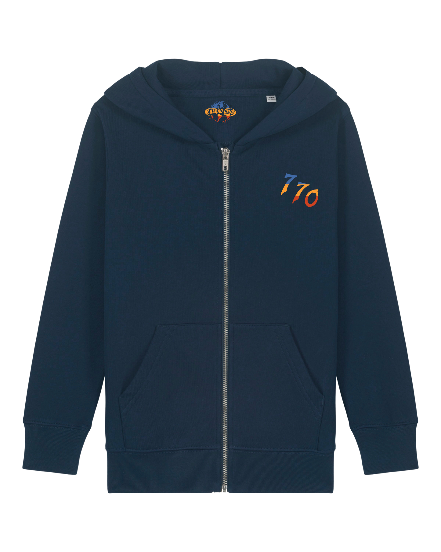 CHABAD CLUB GILET ENFANT 770 NAVY RECTO