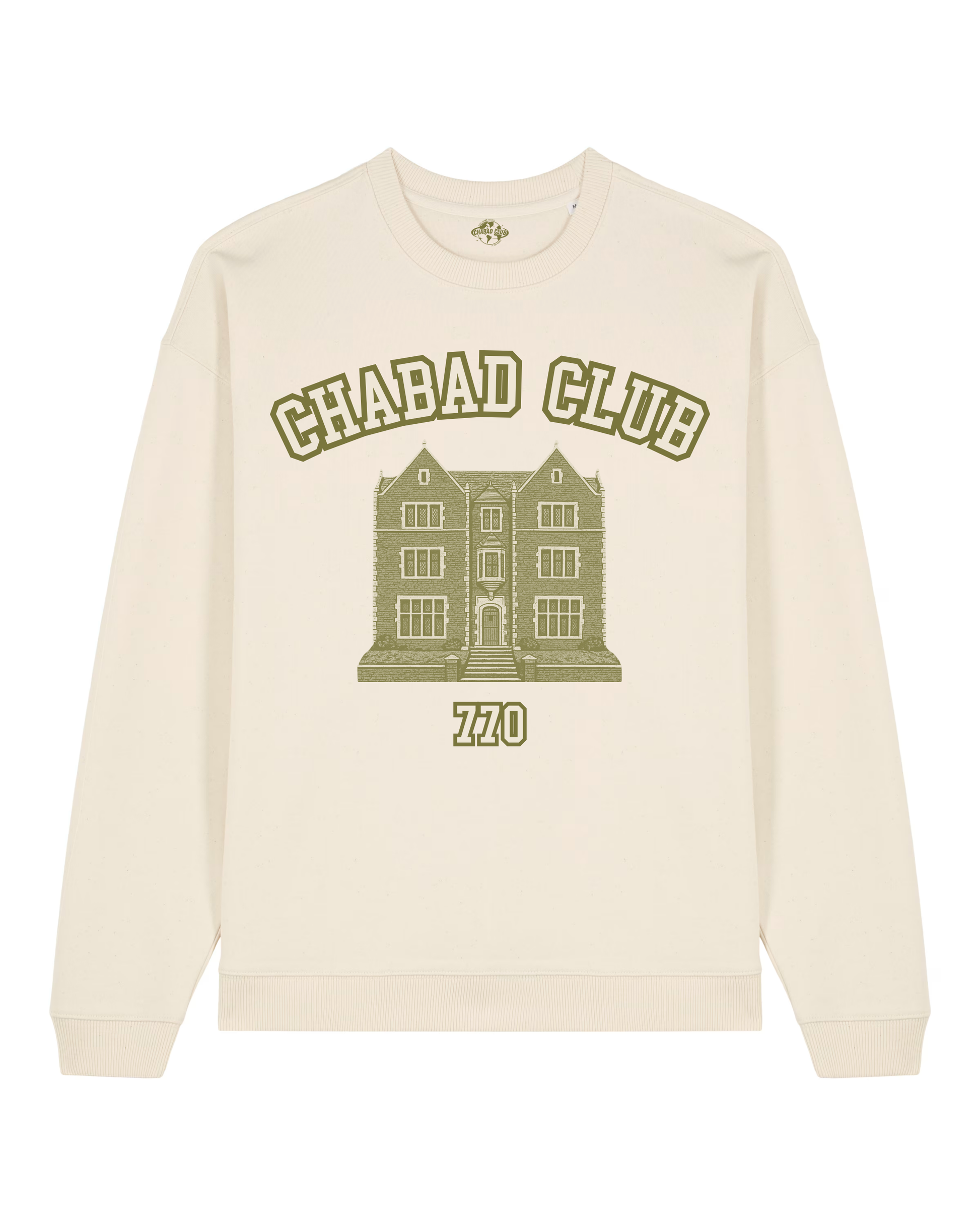 CHABAD CLUB SWEATSHIRT SYNA ECRU RECTO