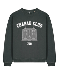 Sweatshirt Chabad Club 770 Noir Vintage