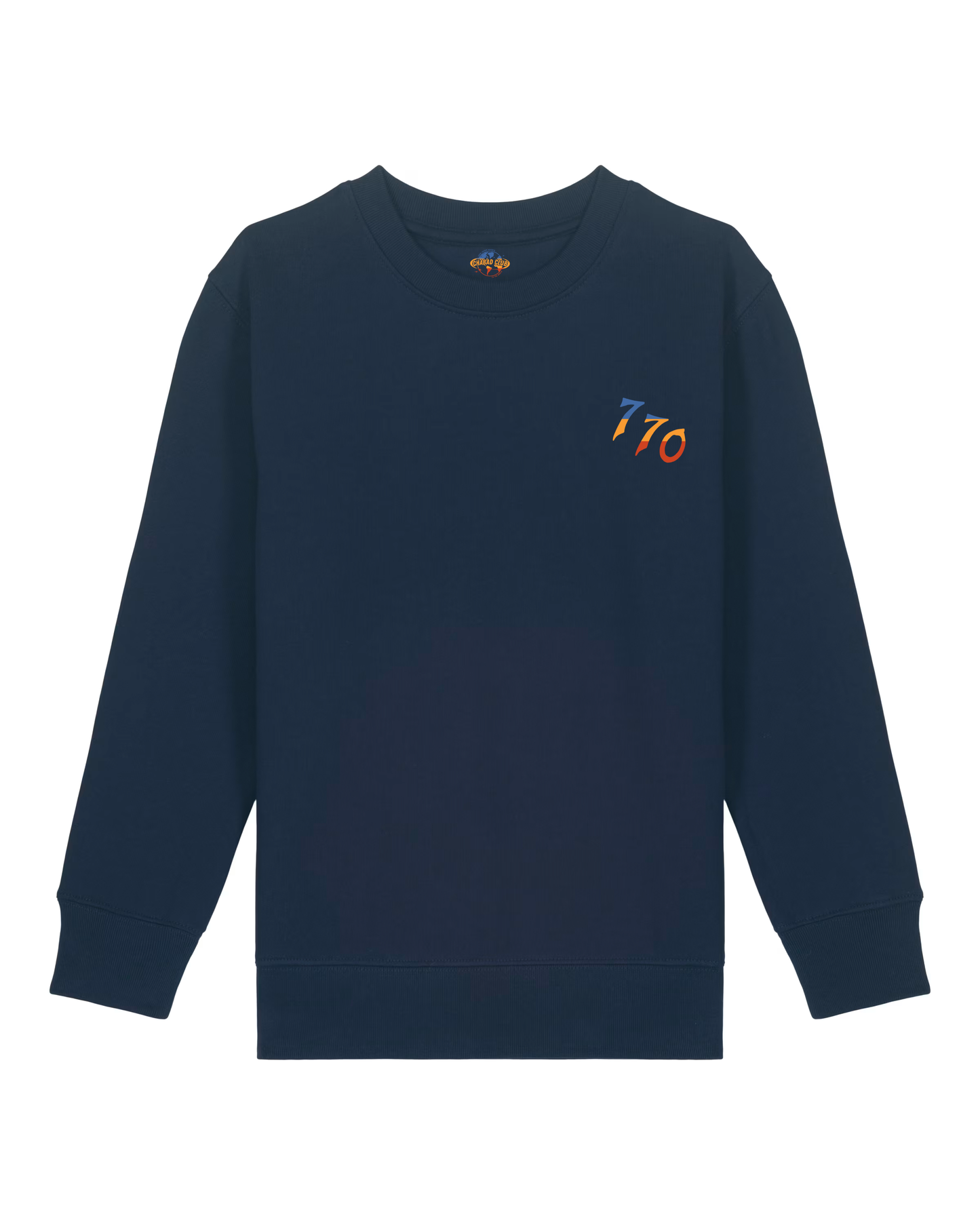 CHABAD CLUB SWEAT ENFANT 770 NAVY RECTO