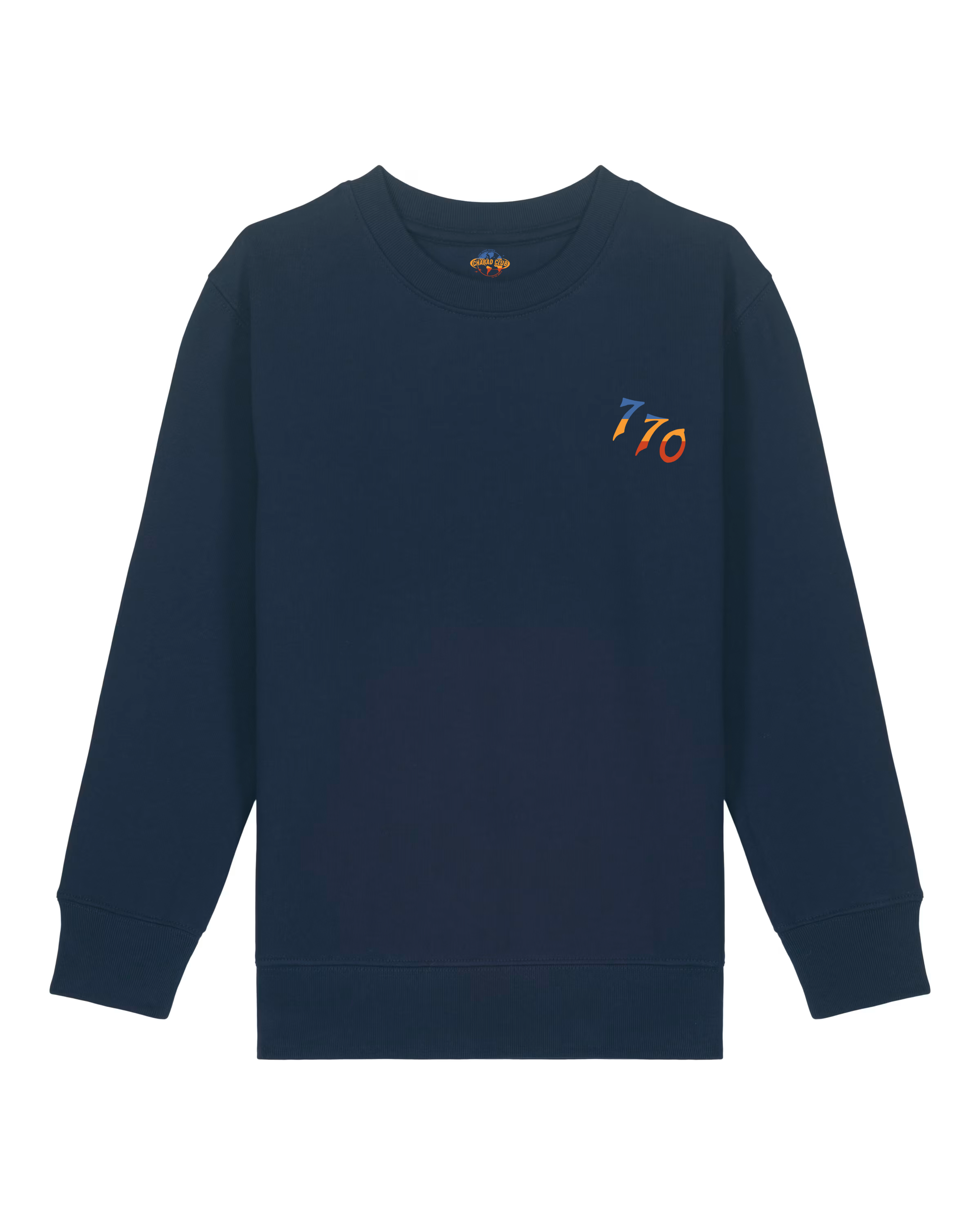 CHABAD CLUB SWEAT ENFANT 770 NAVY RECTO