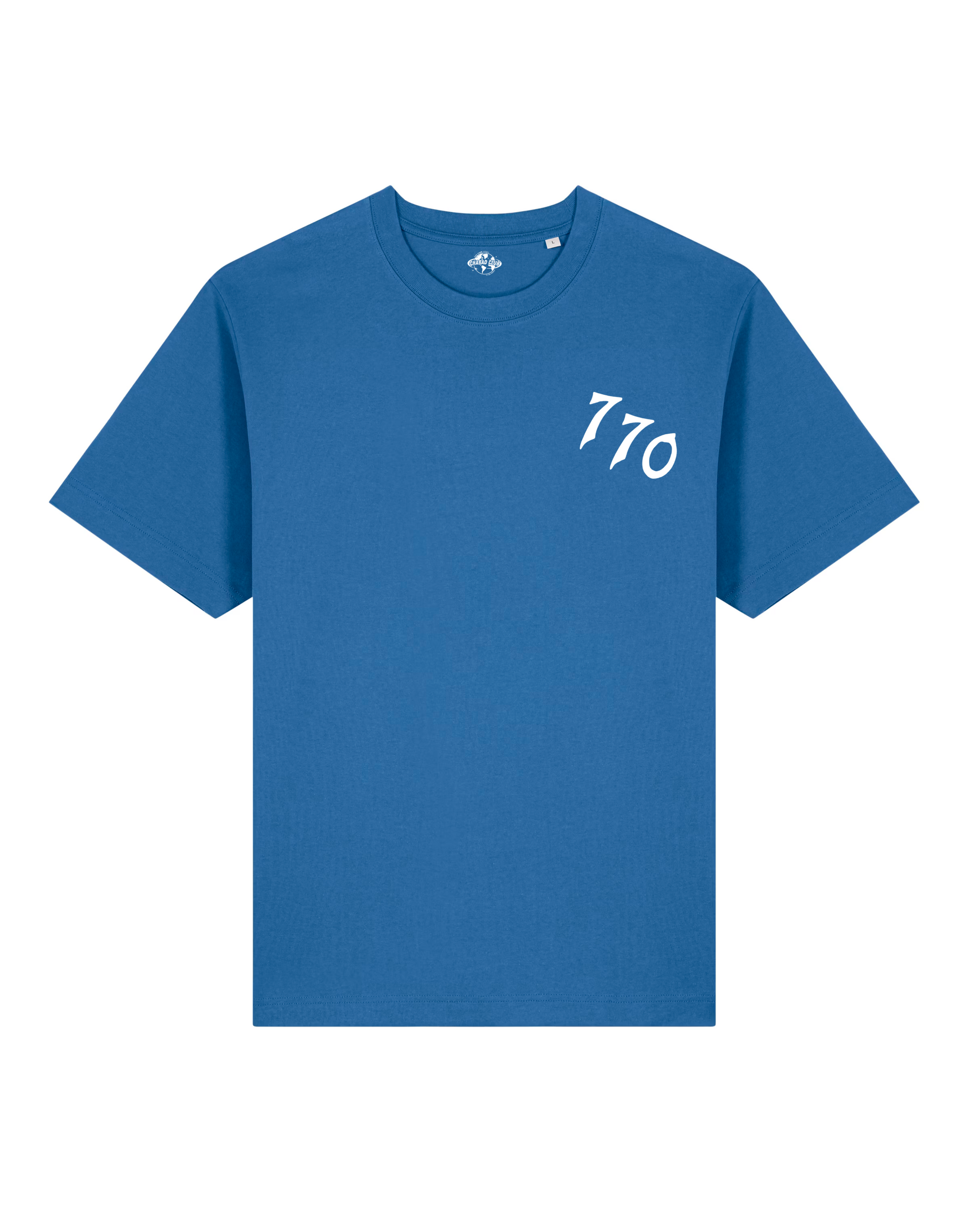 CHABAD CLUB TSHIRT 770 BLEU RECTO