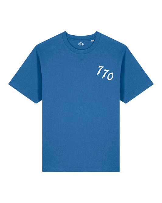CHABAD CLUB TSHIRT 770 BLEU RECTO