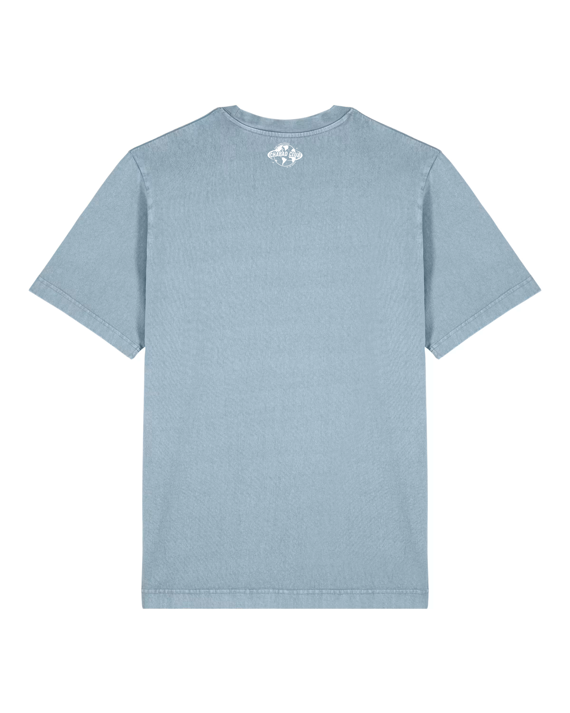 CHABAD CLUB TSHIRT DOLLAR BLEU CIEL VINTAGE VERSO