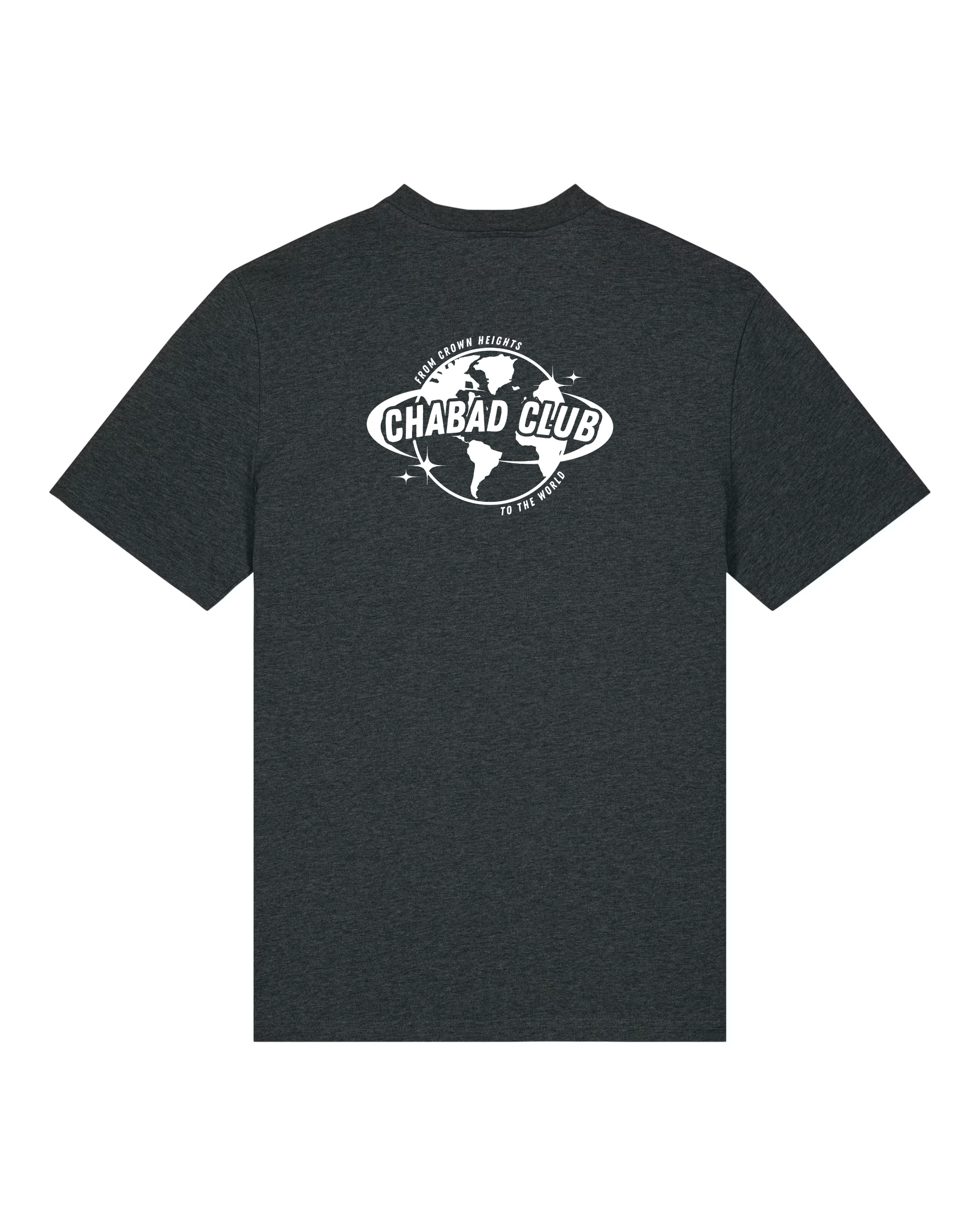 CHABAD CLUB TSHIRT DROIT ANTHRACITE VERSO