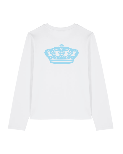 CHABAD CLUB TSHIRT MANCHES LONGUES MOSHIACH BLANC VERSO