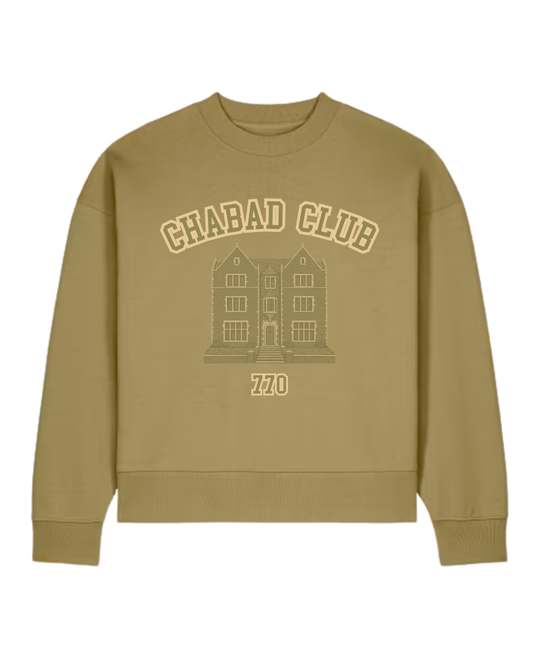 Sweatshirt Chabad Club 770 Olive
