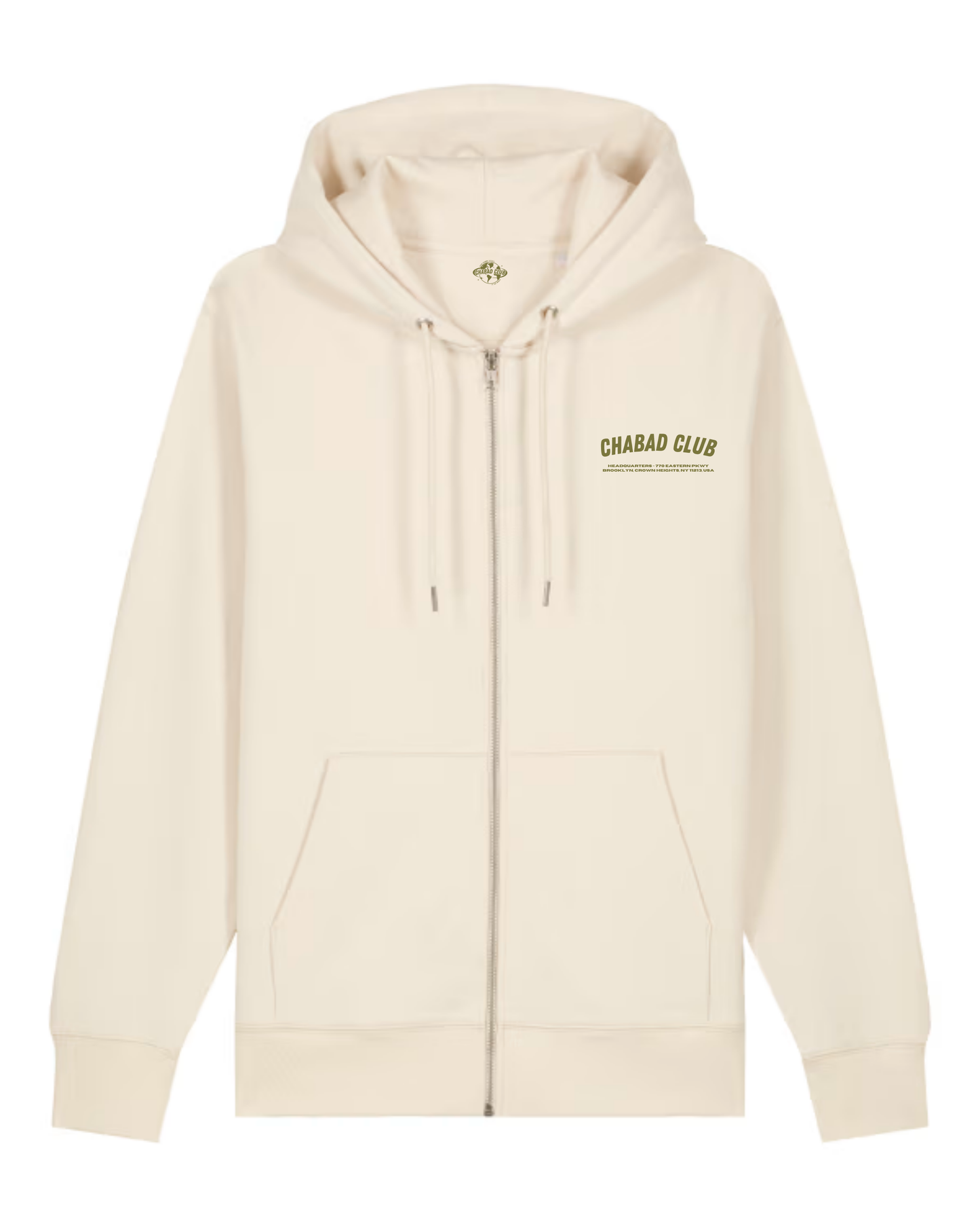 Gilet à capuche Écru